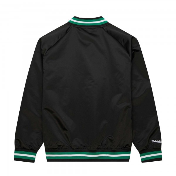 Бомбер Boston Celtics Mitchell & Ness Hardwood Classics Throwback Wordmark Raglan - Black
