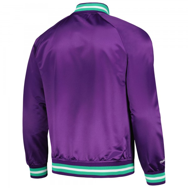 Mitchell & Ness Purple Hardwood Classics 1995 NBA All-Star Game Throwback Wordmark Raglan Full-Snap Jacket