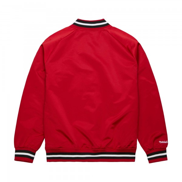 Куртка на кнопках Chicago Bulls Mitchell & Ness Hardwood Classics  Throwback Wordmark Raglan - Red