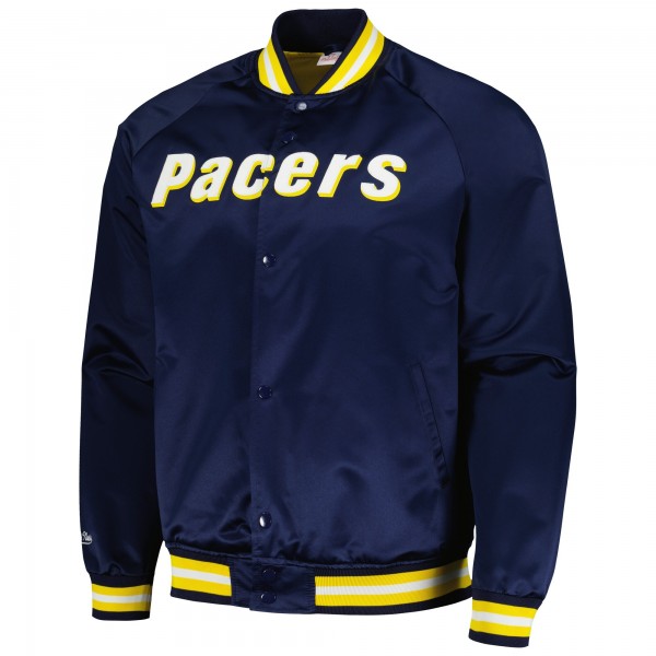 Кофта на кнопках Indiana Pacers Mitchell & Ness Hardwood Classics  Throwback Wordmark Raglan - Navy