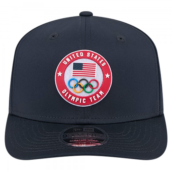 Бейсболка Team USA New Era 9SEVENTY Stretch Snap Performance - Navy