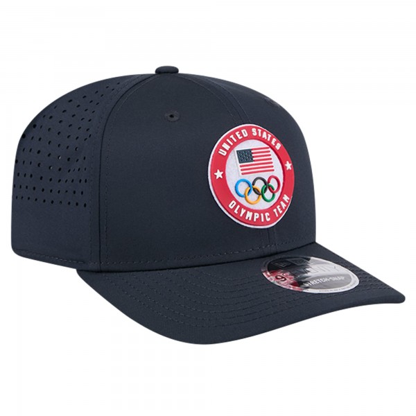 Бейсболка Team USA New Era 9SEVENTY Stretch Snap Performance - Navy