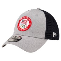 Бейсболка Team USA New Era Tech 39THIRTY - Gray
