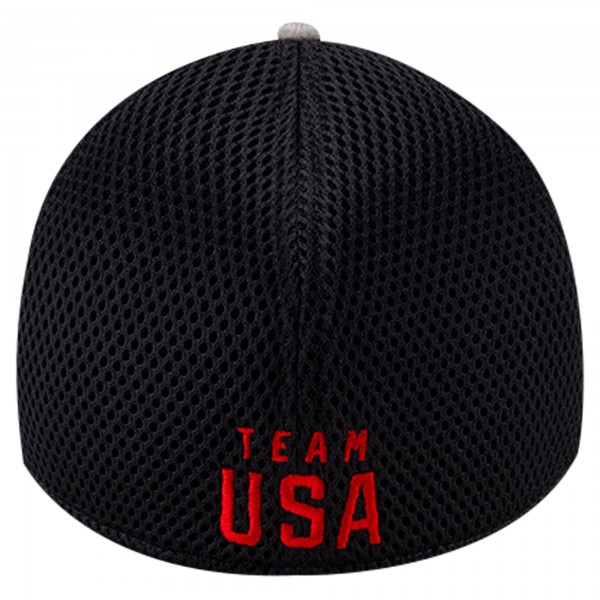 Бейсболка Team USA New Era Tech 39THIRTY - Gray
