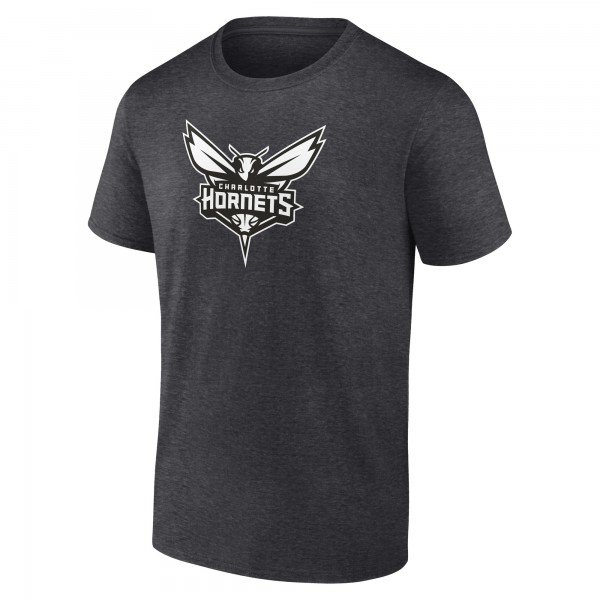 Футболка Charlotte Hornets Charcoal Personalized Name & Number Monochrome