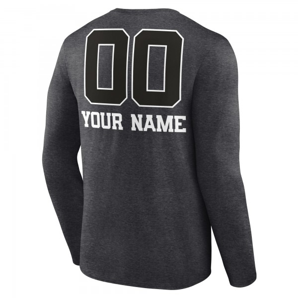 Футболка с длинным рукавом Golden State Warriors Personalized Name & Number Monochrome - Charcoal