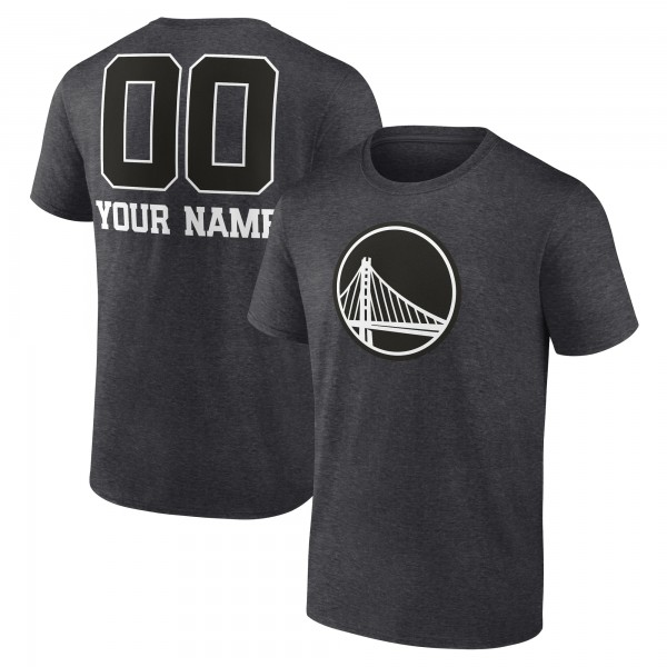 Футболка Golden State Warriors Personalized Name & Number Monochrome - Charcoal