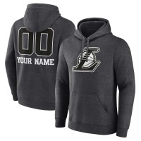 Толстовка Los Angeles Lakers Personalized Name & Number Monochrome - Charcoal