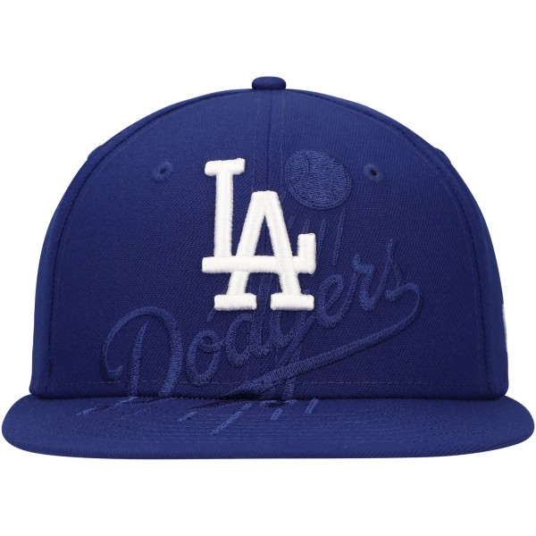 Бейсболка Los Angeles Dodgers New Era Royal Shadow Logo 59FIFTY