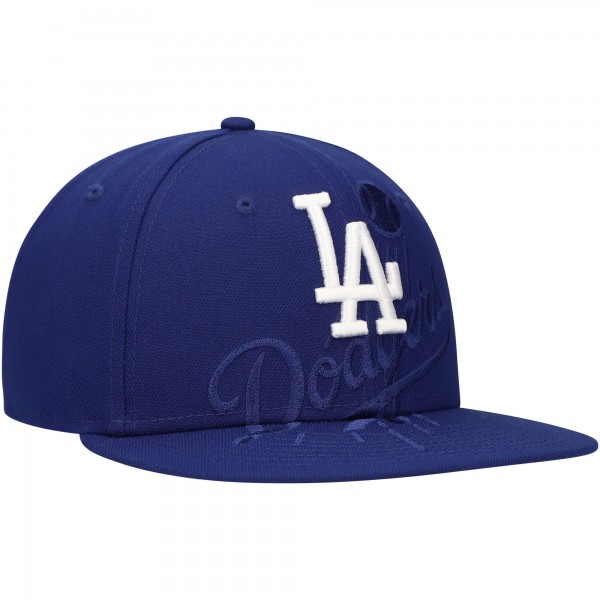 Бейсболка Los Angeles Dodgers New Era Royal Shadow Logo 59FIFTY
