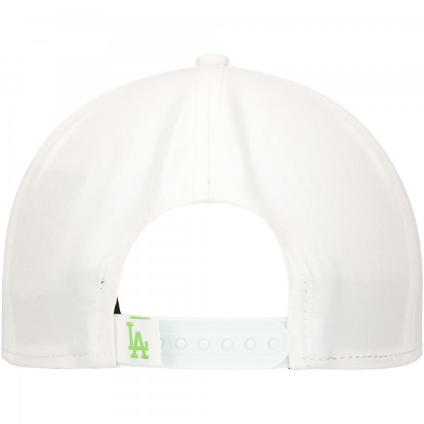 Los Angeles Dodgers New Era White Spring Spectrum Golfer Snapback Hat