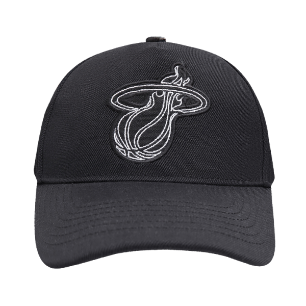 Бейсболка Miami Heat Pro Standard Black Paint the City Pinch Front