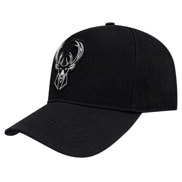 Бейсболка Milwaukee Bucks Pro Standard Black Paint the City Pinch Front