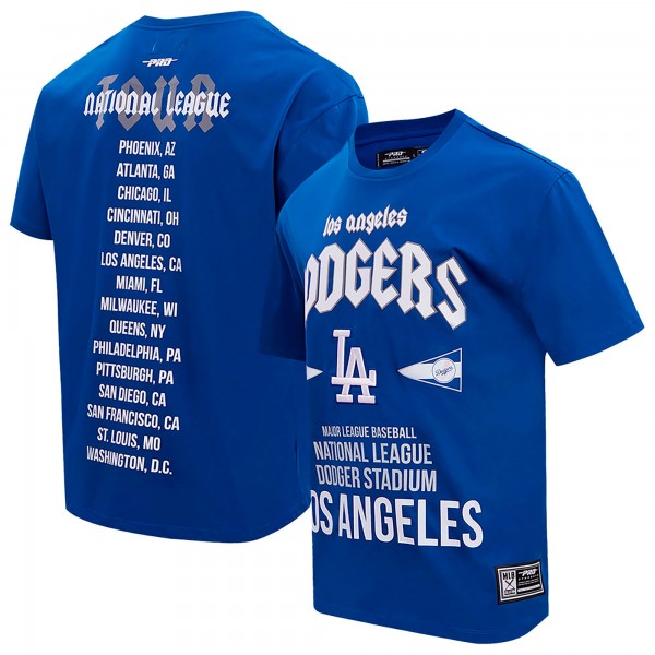 Los Angeles Dodgers Pro Standard Royal Oversized City Tour T-Shirt