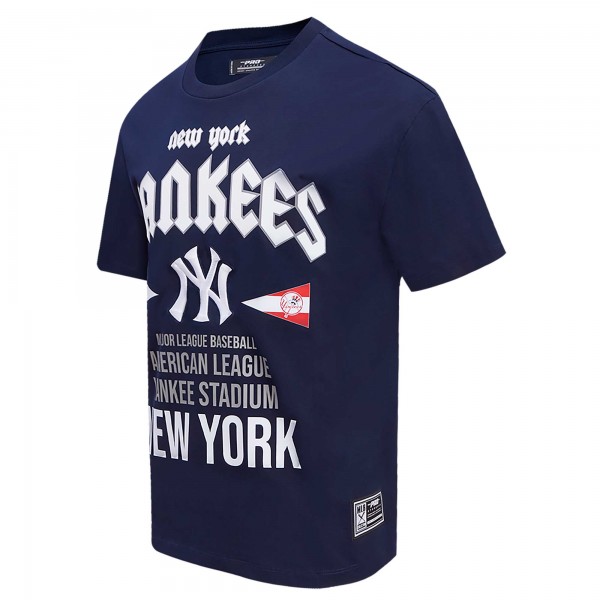 New York Yankees Pro Standard Navy Oversized City Tour T-Shirt