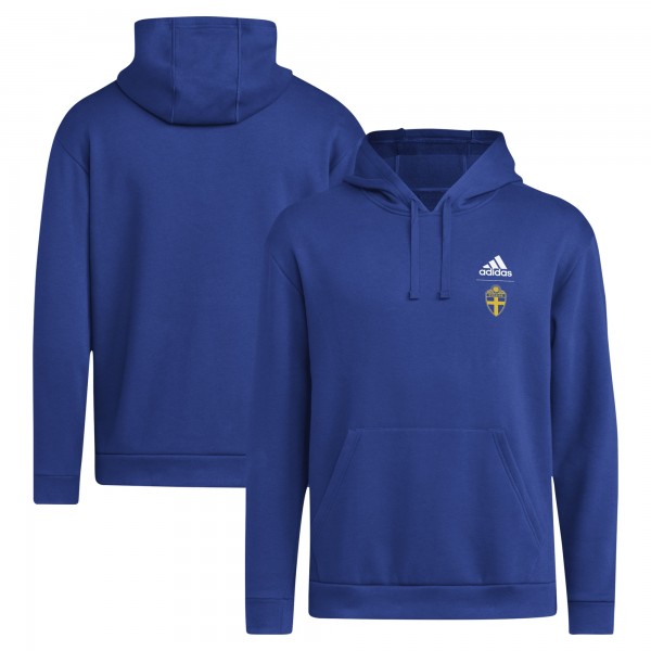 Sweden National Team adidas Crest Pullover Hoodie - Blue