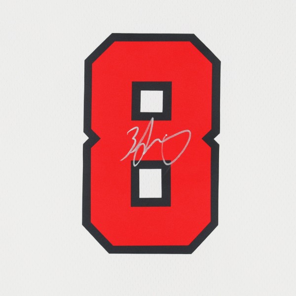 Игровая джерси Zach LaVine Chicago Bulls Autographed Fanatics Authentic White Nike Association Edition Swingman