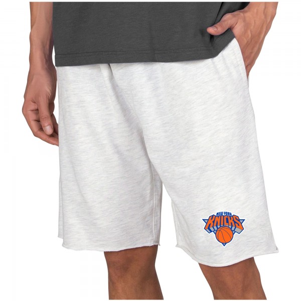 New York Knicks Concepts Sport Cream Mainstream Terry Shorts