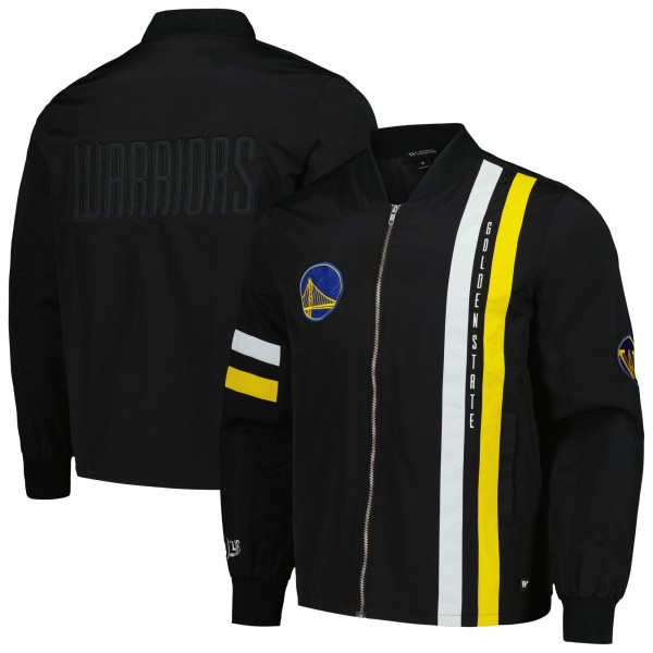 Бомбер Golden State Warriors The Wild Collective Unisex Stitch Applique - Black