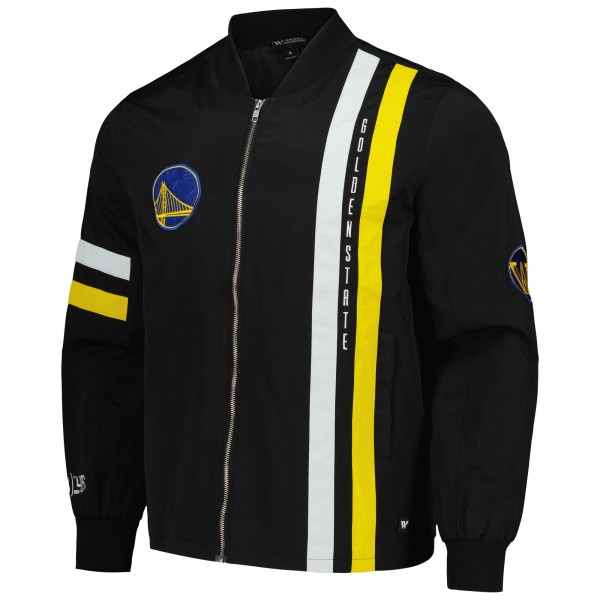 Бомбер Golden State Warriors The Wild Collective Unisex Stitch Applique - Black