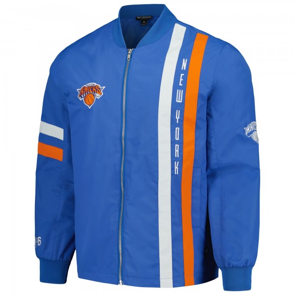 Бомбер New York Knicks The Wild Collective Unisex Stitch Applique - Blue