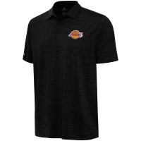 Поло Los Angeles Lakers Antigua Layout - Heather Black