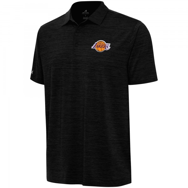 Поло Los Angeles Lakers Antigua Layout - Heather Black