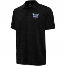 Поло Charlotte Hornets Antigua Layout - Heather Black