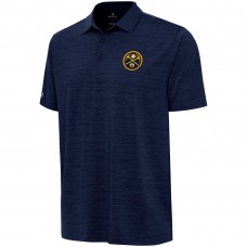 Denver Nuggets Antigua Heather Navy Layout Polo
