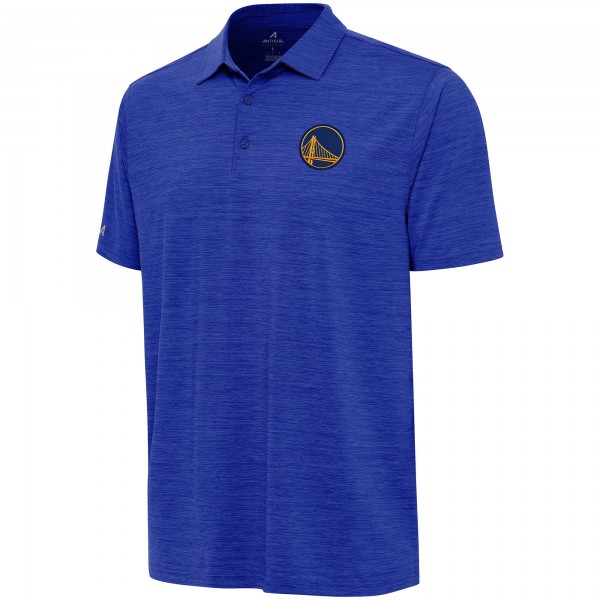 Golden State Warriors Antigua Heather Royal Layout Polo