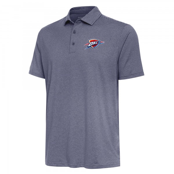 Поло Oklahoma City Thunder Antigua Heather Navy Scheme