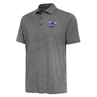 Поло Charlotte Hornets Antigua Scheme - Heather Black