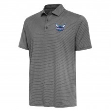 Поло Charlotte Hornets Antigua Scheme - Heather Black