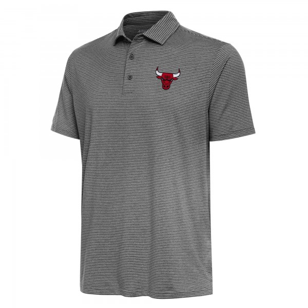 Поло Chicago Bulls Antigua Heather Black Scheme