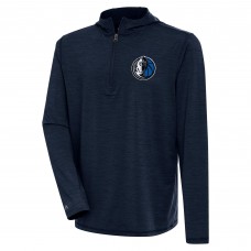Кофта на короткой молнии Dallas Mavericks Antigua Tidy Lightweight - Heather Navy