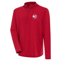 Кофта на короткой молнии Atlanta Hawks Antigua Tidy Lightweight - Heather Red