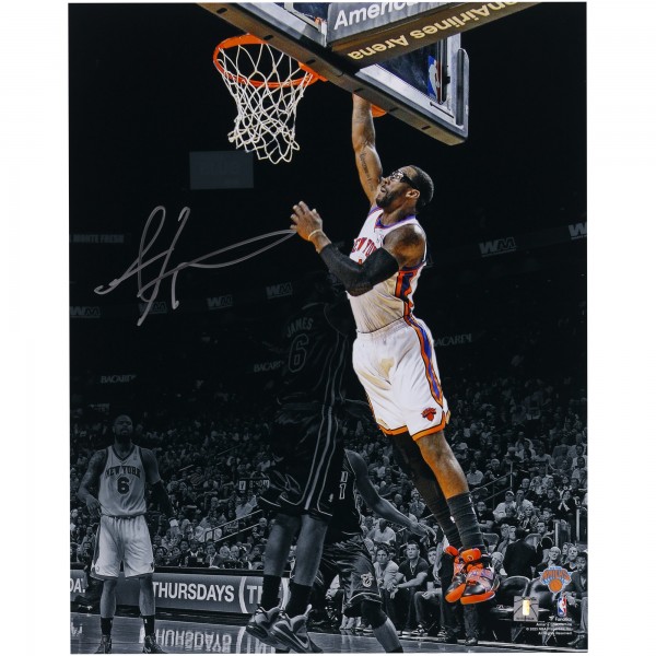 Amare Stoudemire New York Knicks Autographed Fanatics Authentic 16 x 20 Spotlight Dunk vs. Miami Heat Photograph