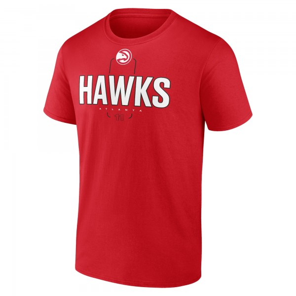 Футболка Trae Young Atlanta Hawks Behind The Back Name & Number - Red