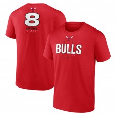Футболка Zach LaVine Chicago Bulls Behind The Back Name & Number - Red