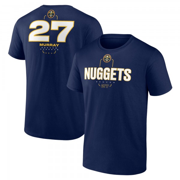 Denver Nuggets Jamal Murray Navy Behind The Back Name & Number T-Shirt