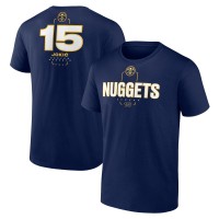 Denver Nuggets Nikola Jokic Navy Behind The Back Name & Number T-Shirt
