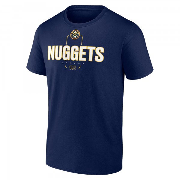 Denver Nuggets Nikola Jokic Navy Behind The Back Name & Number T-Shirt