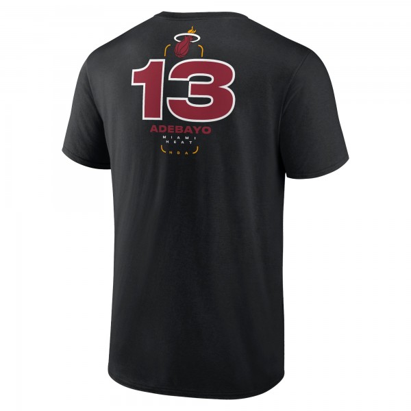 Футболка Bam Adebayo Miami Heat Behind The Back Name & Number - Black