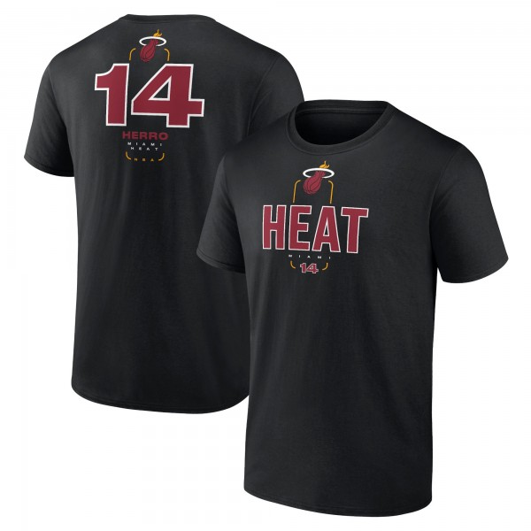 Футболка Tyler Herro Miami Heat Behind The Back Name & Number - Black
