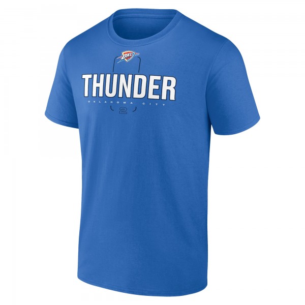 Футболка Oklahoma City Thunder Shai Gilgeous-Alexander Blue Behind The Back Name & Number