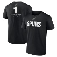 Футболка Victor Wembanyama San Antonio Spurs Behind The Back Name & Number - Black