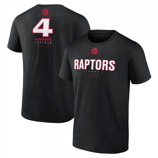 Toronto Raptors Scottie Barnes Black Behind The Back Name & Number T-Shirt