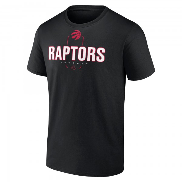 Toronto Raptors Scottie Barnes Black Behind The Back Name & Number T-Shirt