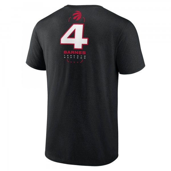 Toronto Raptors Scottie Barnes Black Behind The Back Name & Number T-Shirt