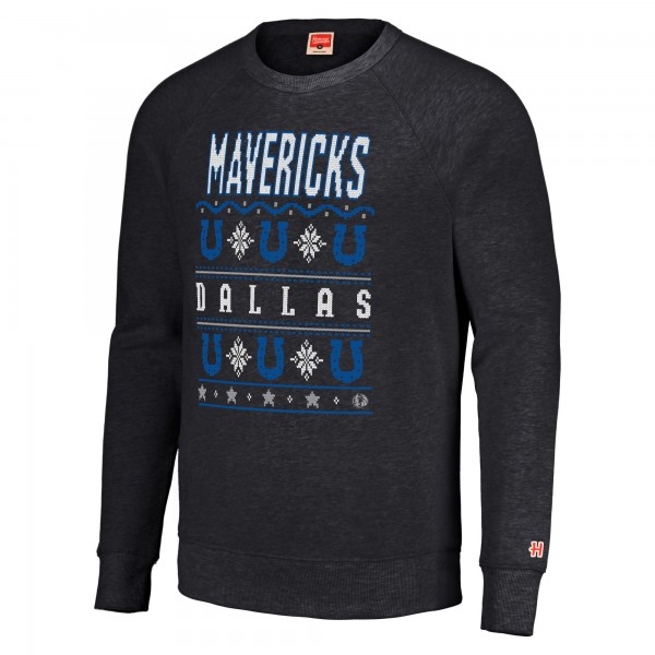 Кофта Dallas Mavericks Homage Unisex Holiday Raglan - Charcoal